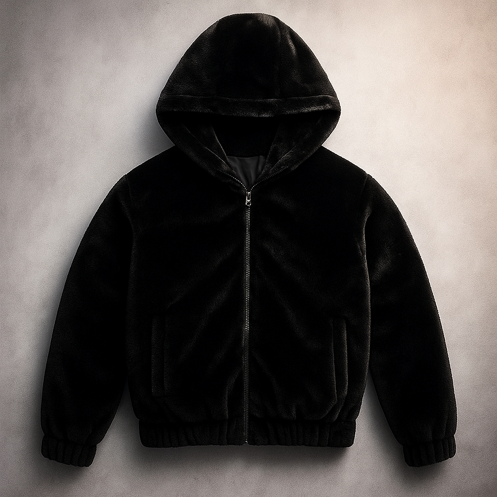 Doudoune chaude en fourure