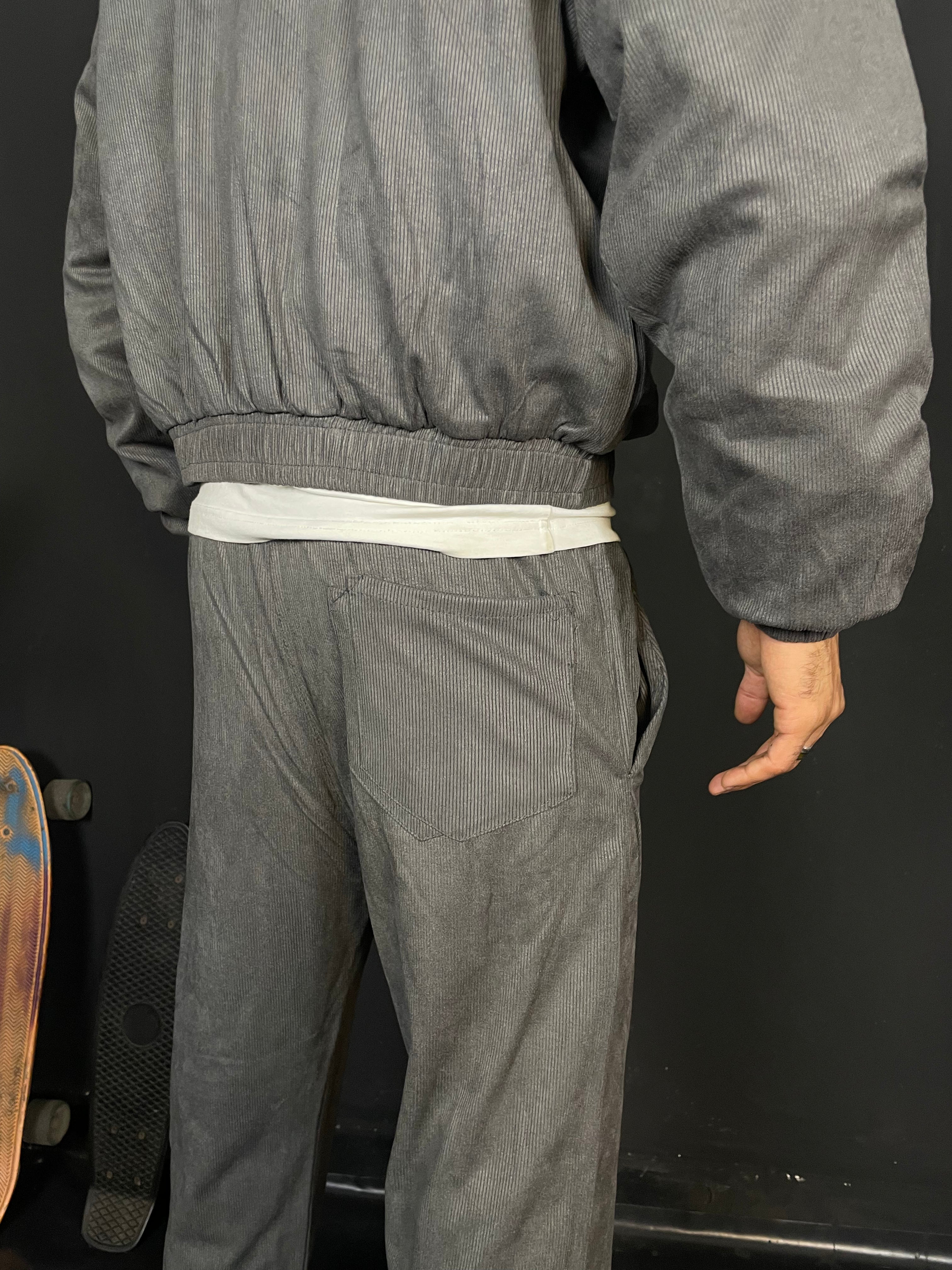 Ensemble oversize en velour