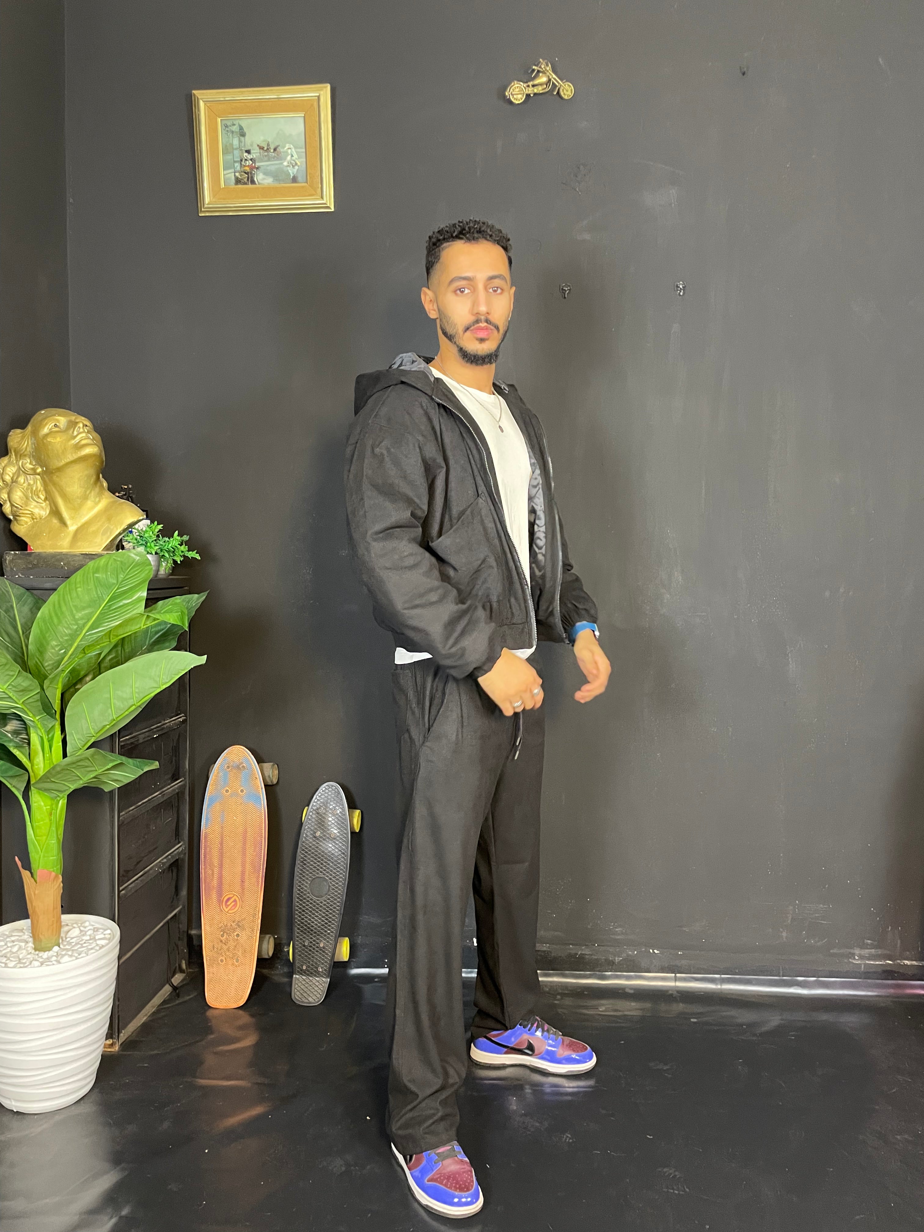 Ensemble oversize en velour