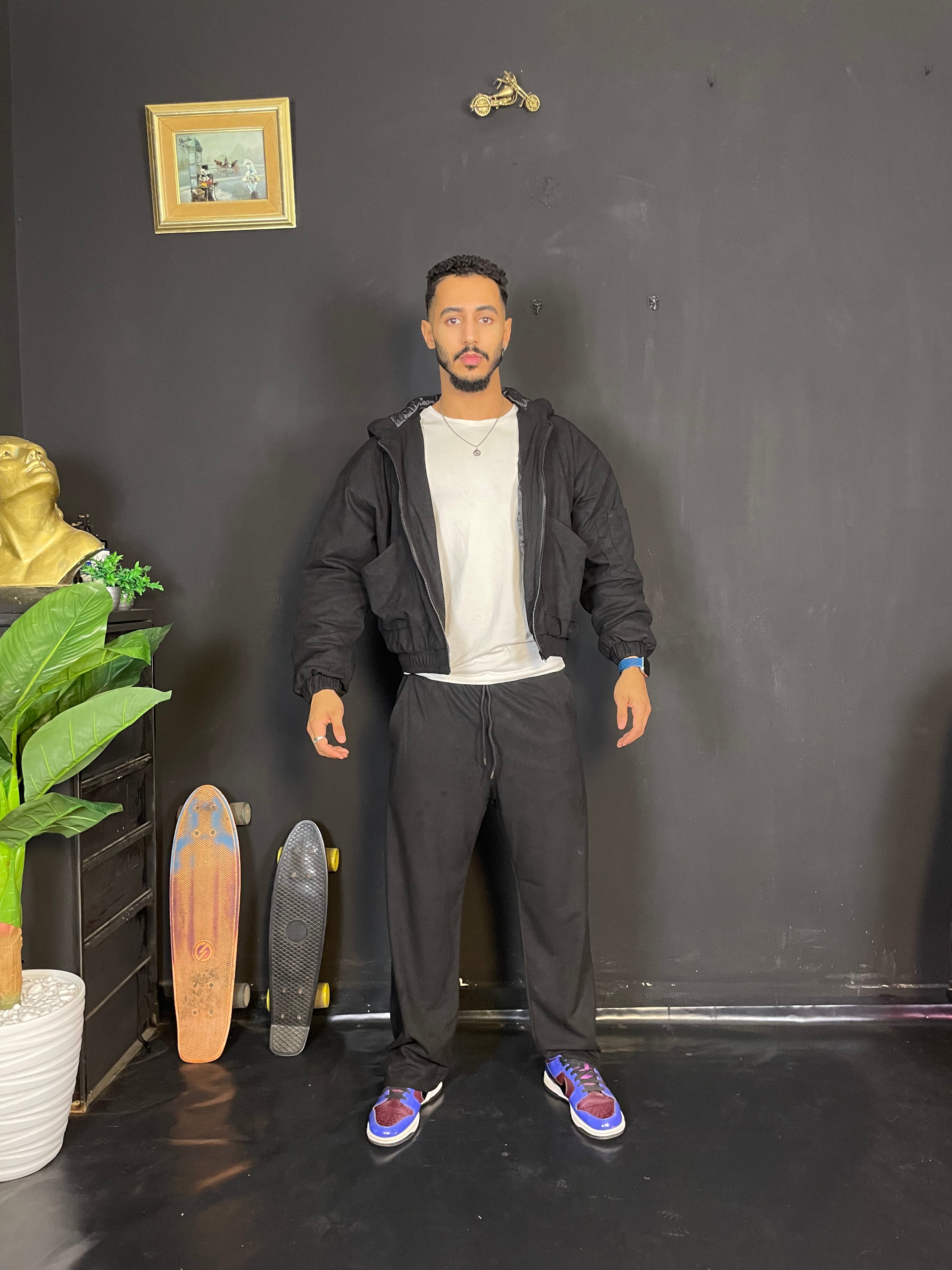 Ensemble oversize en velour