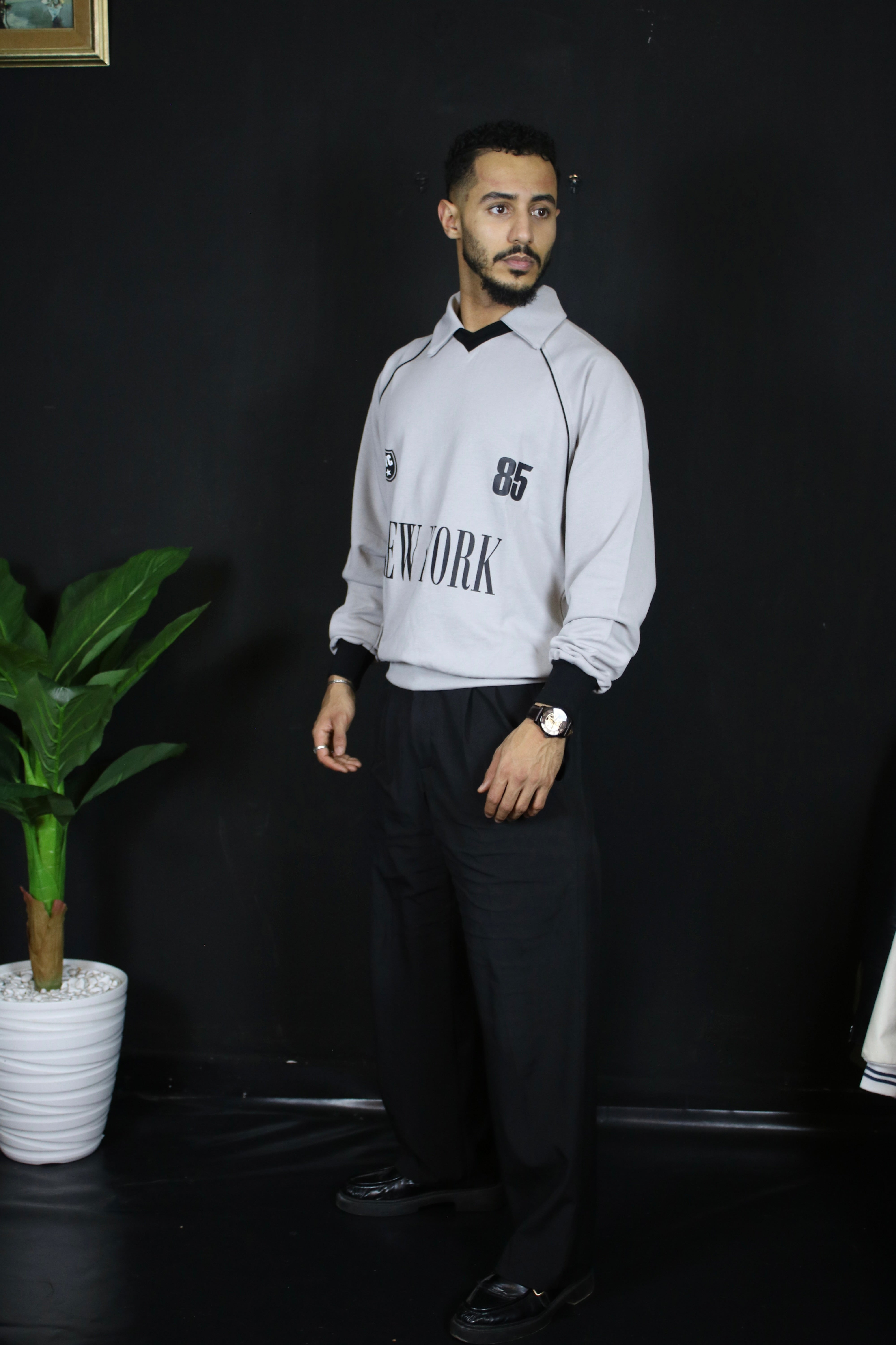 Ensemble Trikko NYC et Pantalon classe oversize noir