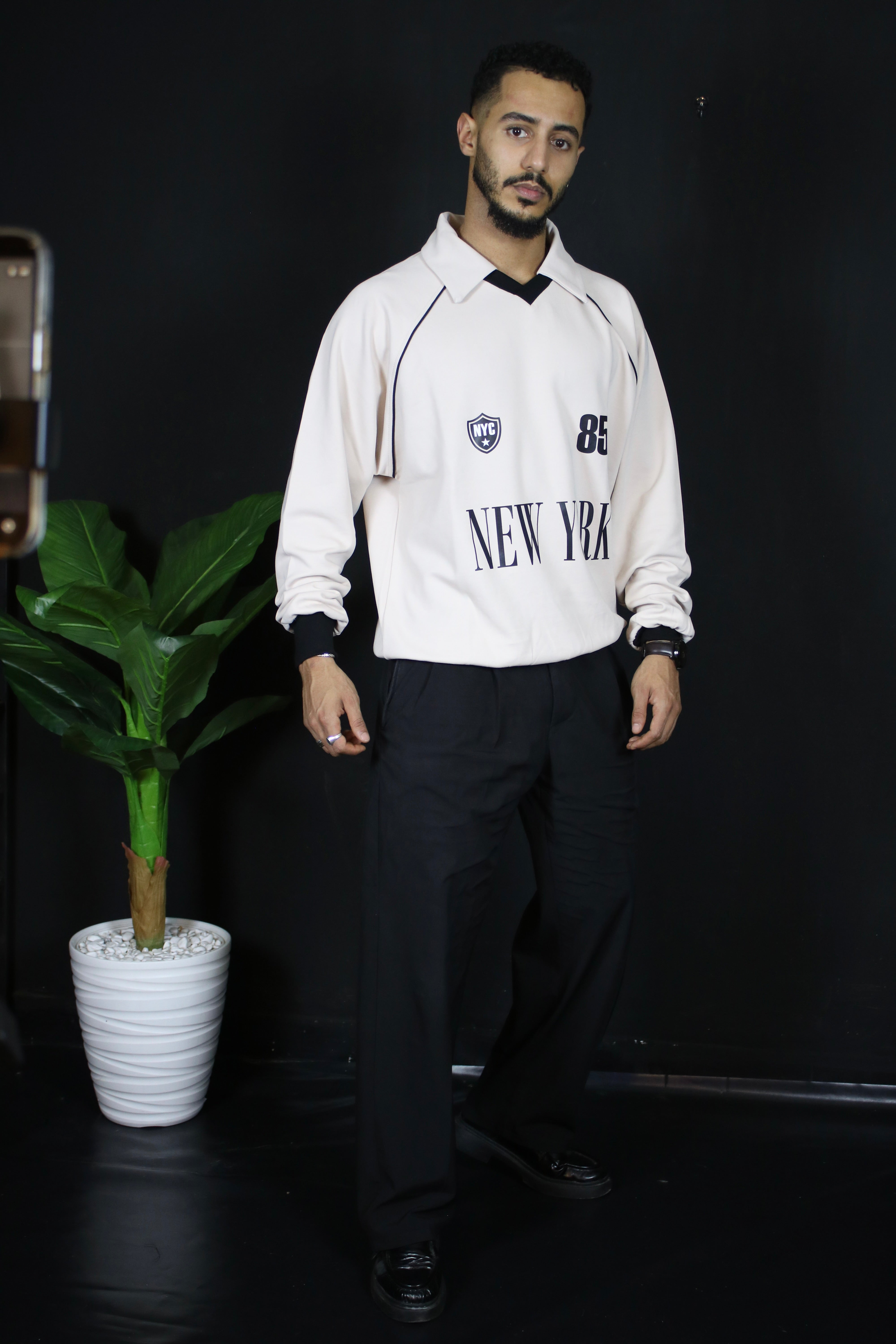 Ensemble Trikko NYC et Pantalon classe oversize noir
