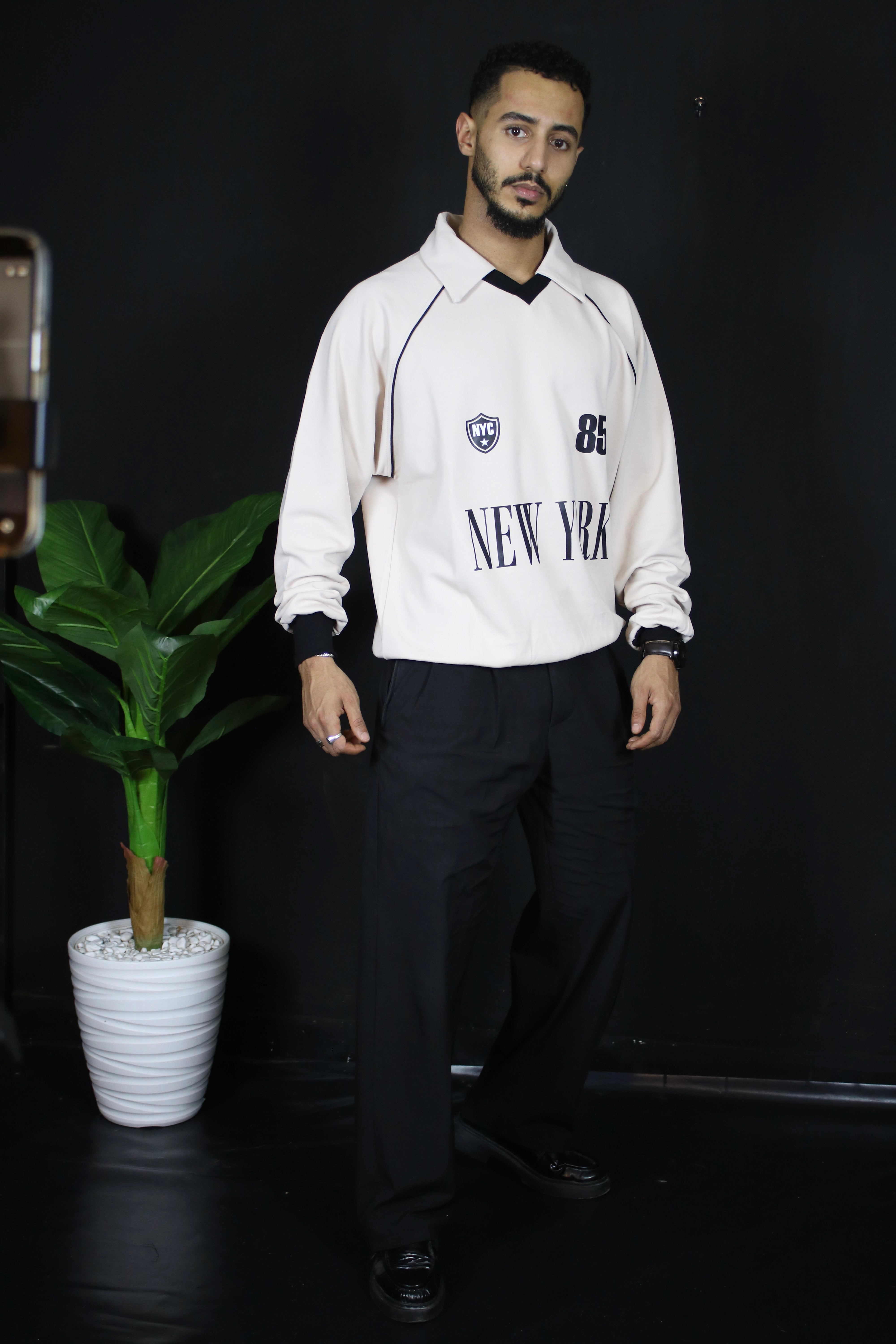 Ensemble Trikko NYC et Pantalon classe oversize noir