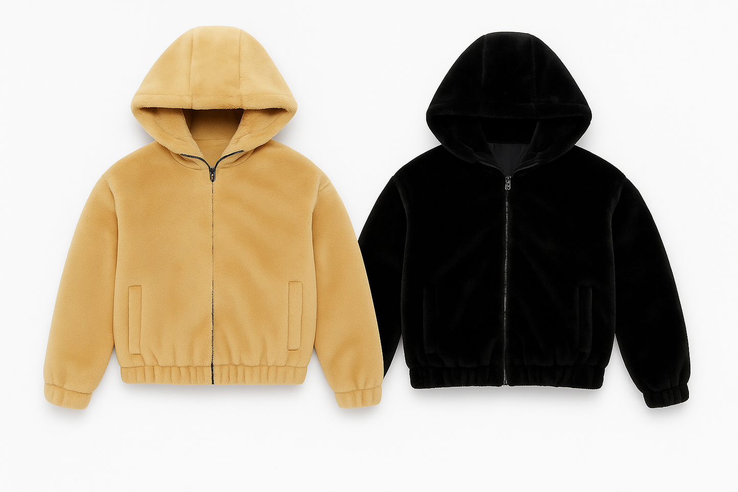 Doudoune chaude en fourure