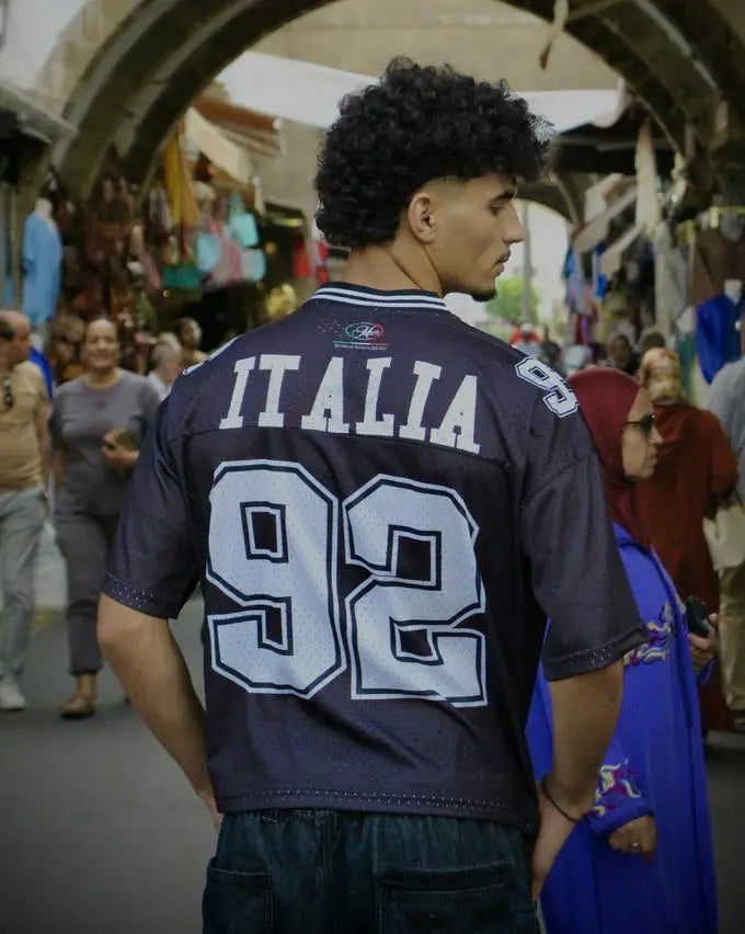 T shirt rITALIA BLACK CROPPED