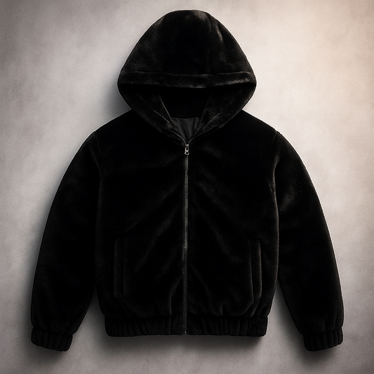 Doudoune chaude en fourure