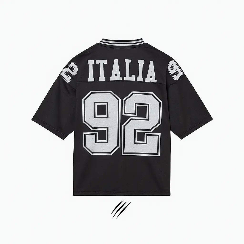 T shirt rITALIA BLACK CROPPED