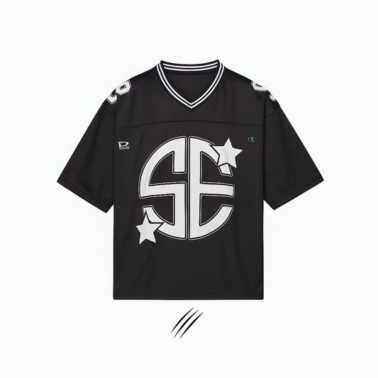 T-shirt Oversize Italia Black Cropped