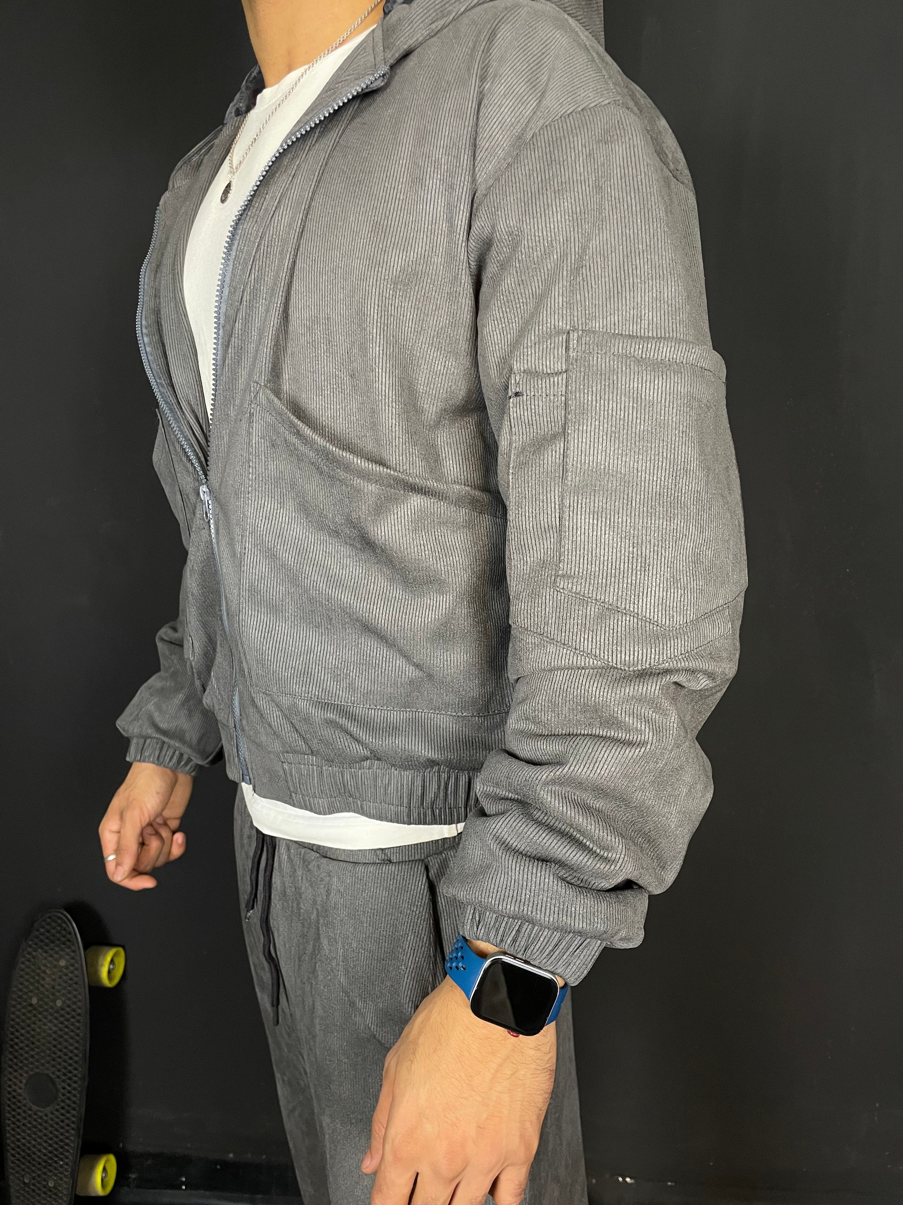 Ensemble oversize en velour