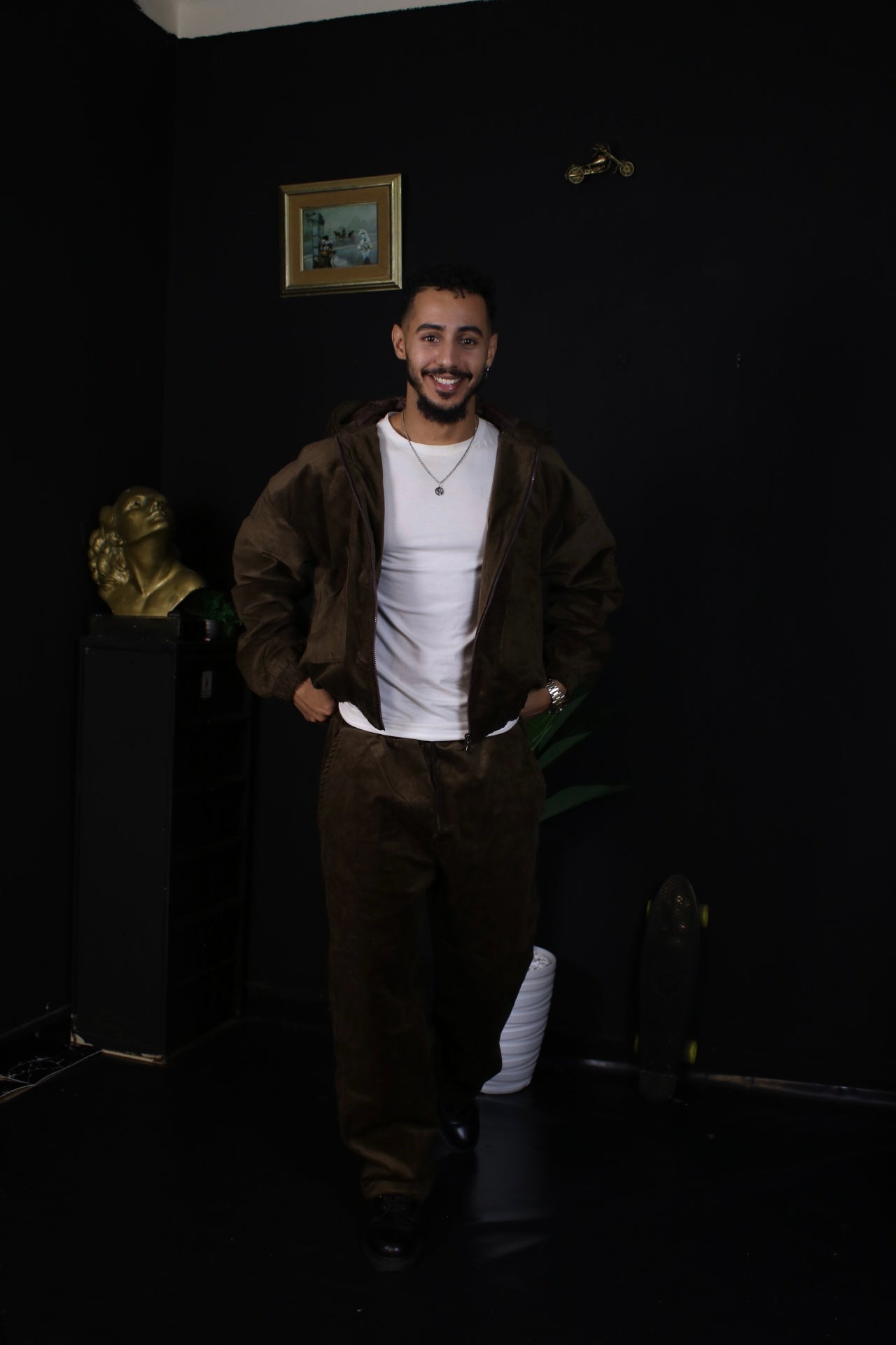 Ensemble oversize en velour