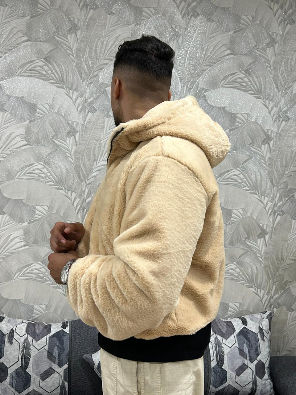 Doudoune chaude en fourure