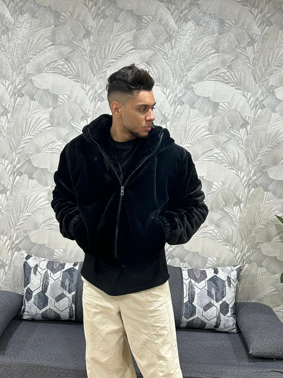 Doudoune chaude en fourure