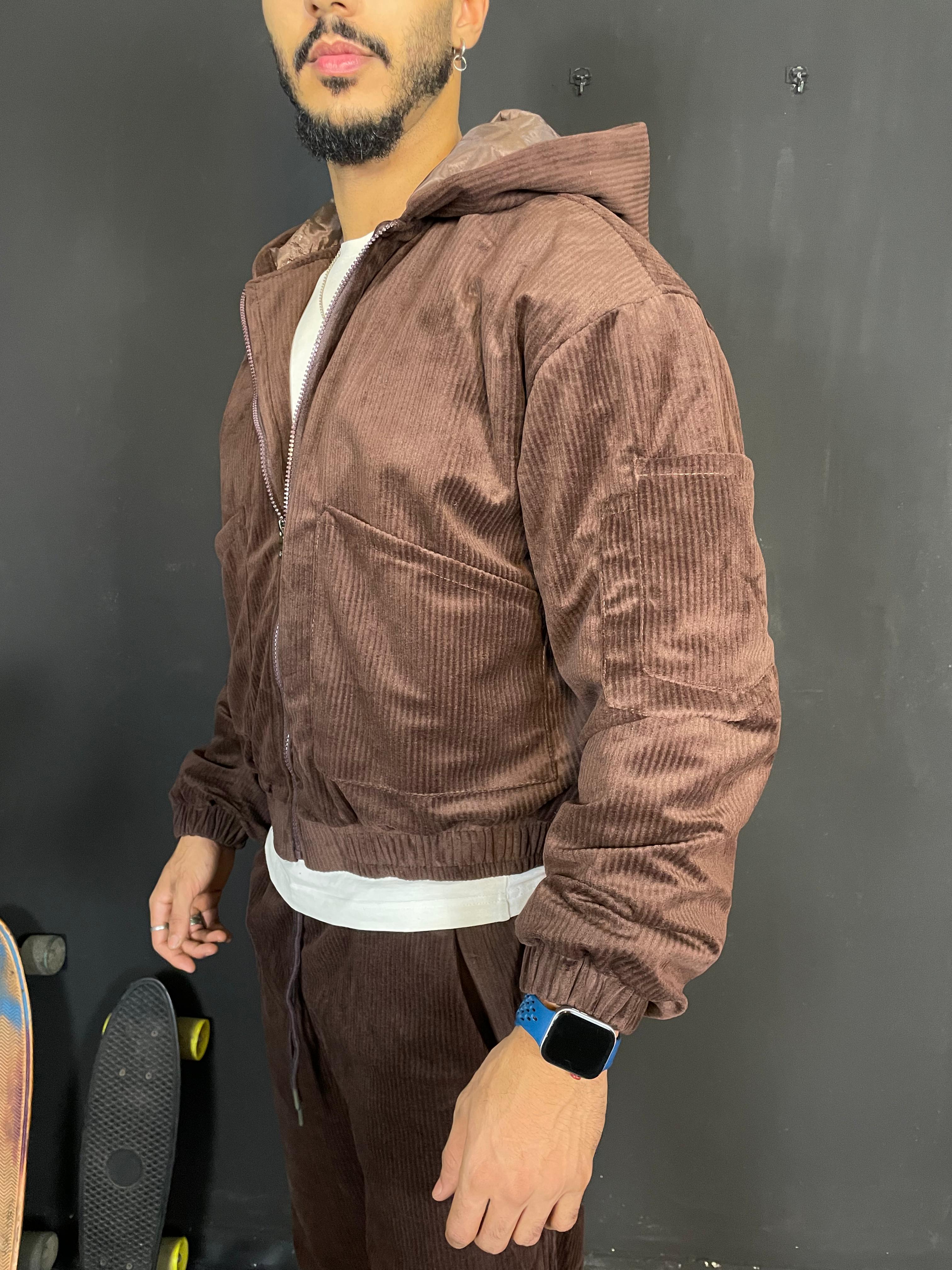 Ensemble oversize en velour